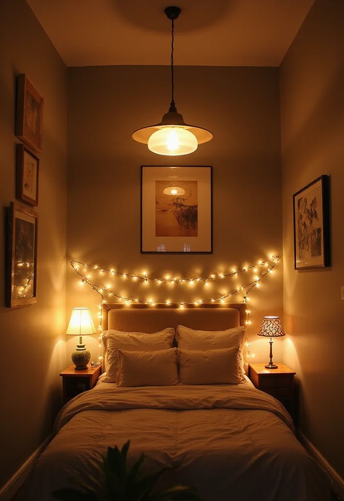 15 Budget-Friendly Tiny Home Bedroom Makeovers That Will Leave You Speechless (Wait Until You See #9!) - 9. Statement Lighting 1