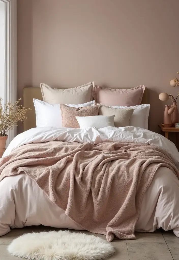 20 Cozy Bedroom Inspiration Ideas That Make Your Space Unbelievably Snug - 1. Layer Your Textiles 1