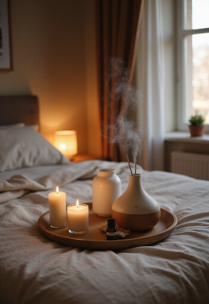 20 Cozy Bedroom Inspiration Ideas That Make Your Space Unbelievably Snug - 11. Scented Elements 1