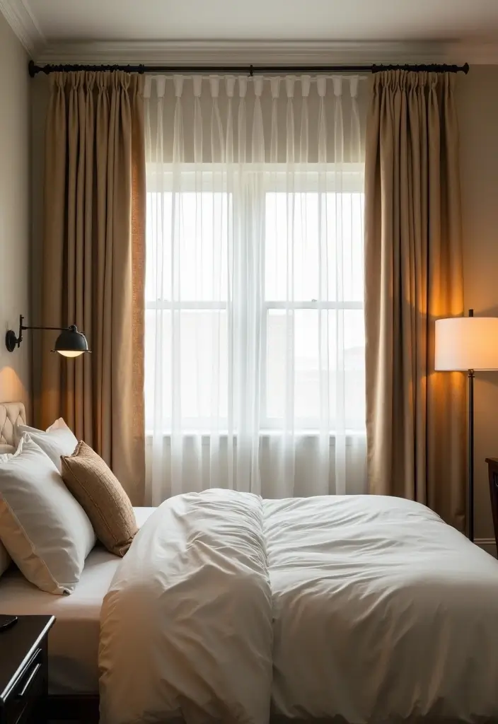 20 Cozy Bedroom Inspiration Ideas That Make Your Space Unbelievably Snug - 14. Window Treatments 1