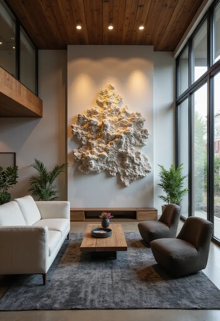 30 Jaw-Dropping Modern Wall Art Ideas to Elevate Your Living Room Instantly - 19. Interactive Art 1