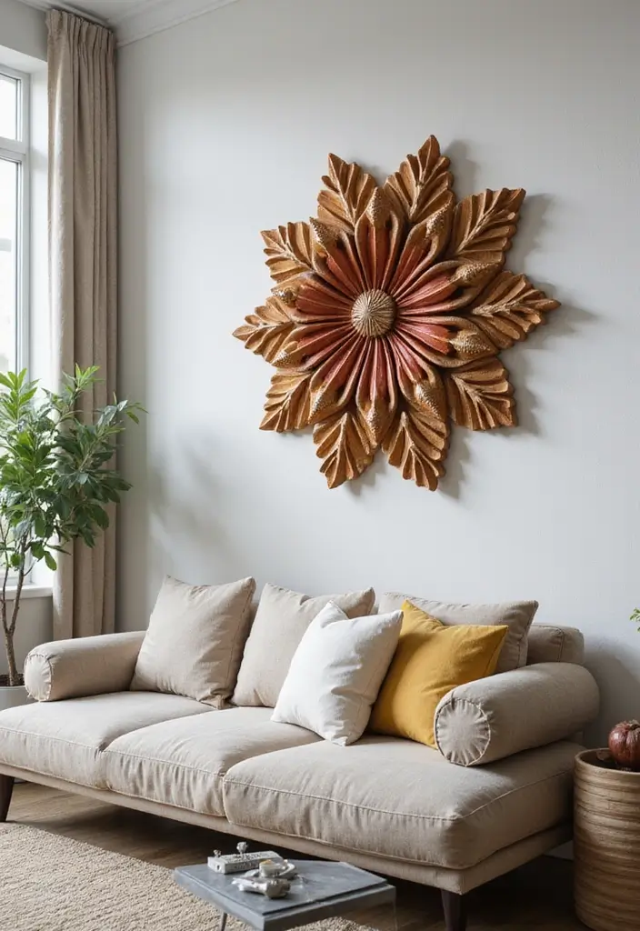 30 Jaw-Dropping Modern Wall Art Ideas to Elevate Your Living Room Instantly - 21. 3D Wall Art 1