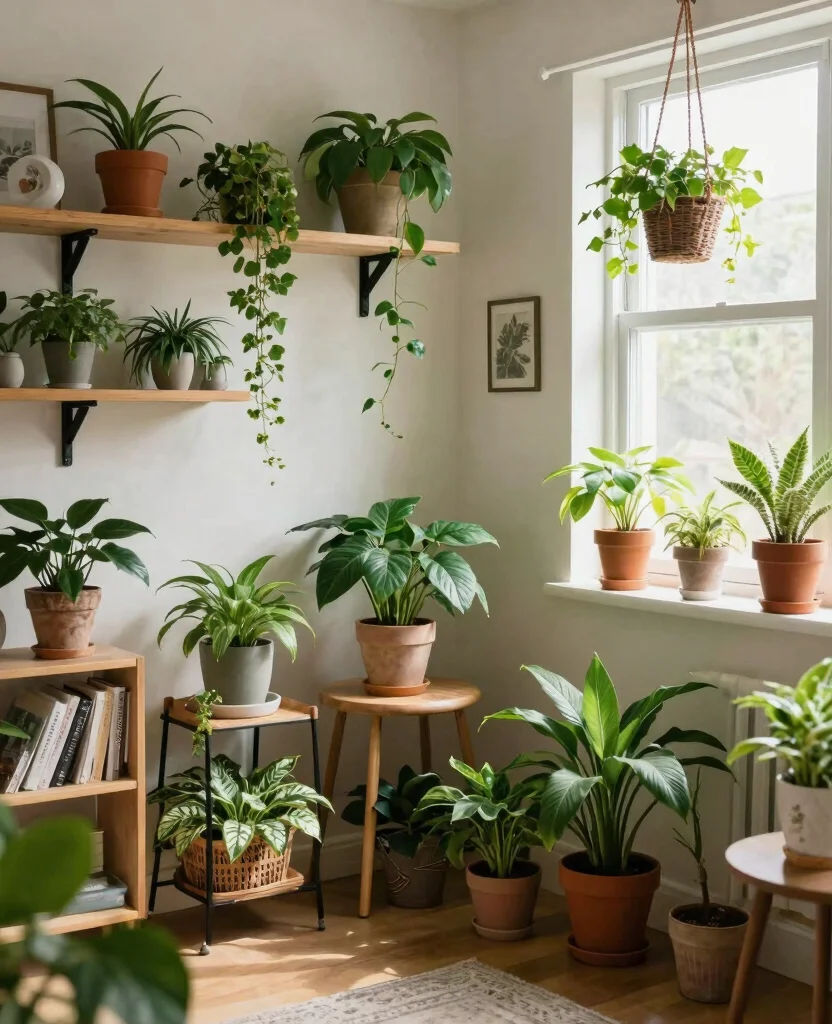 Cozy Small Space Decor Ideas to Transform Your Tiny Home into a Dreamy Retreat - 4. Incorporate Indoor Plants 1