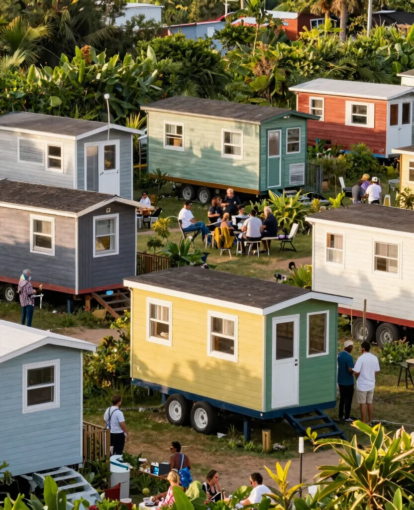 Explore Stunning Tiny House on Wheels Designs for Ultimate Mobile Living Bliss - 10. Community Living: Embracing a Tiny House Neighborhood 1