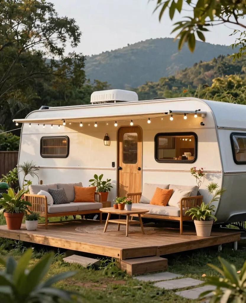 Explore Stunning Tiny House on Wheels Designs for Ultimate Mobile Living Bliss - 8. Outdoor Living Spaces 1