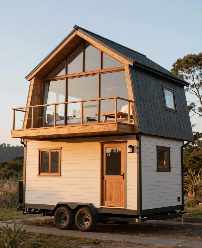 Explore Stunning Tiny House on Wheels Designs for Ultimate Mobile Living Bliss - 9. Unique Architectural Features 1