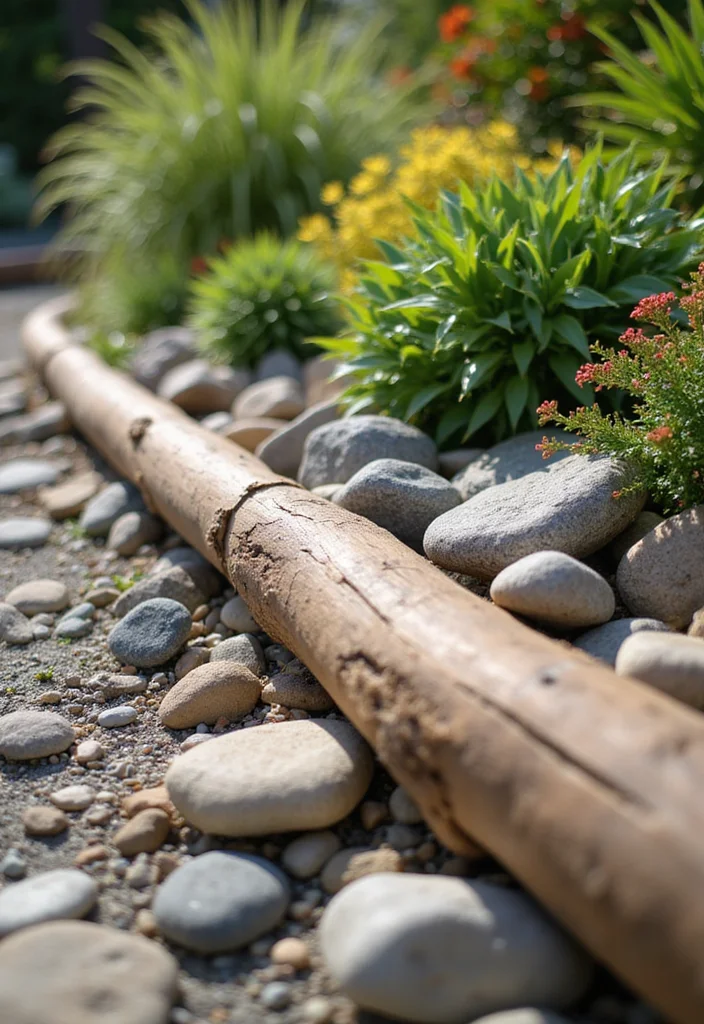 Step By Step: How to Create Stunning River Rock Landscaping for Your Garden - 4. Adding Edging Details 1