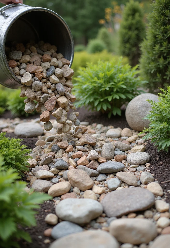 Step By Step: How to Create Stunning River Rock Landscaping for Your Garden - 5. Installing the River Rocks 1