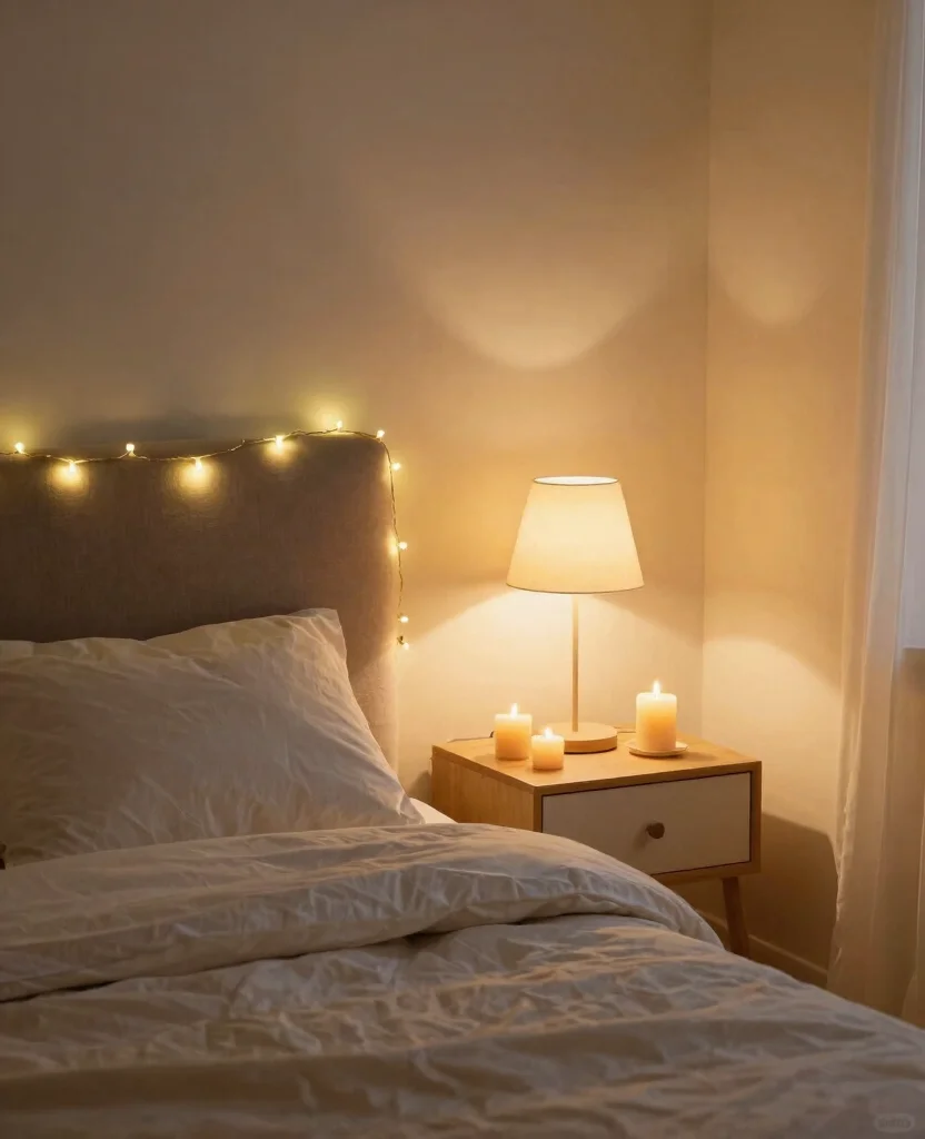 Stylish Small Space Bedroom Decor Ideas for Couples to Create Your Dream Retreat - 5. Romantic Lighting Choices 1