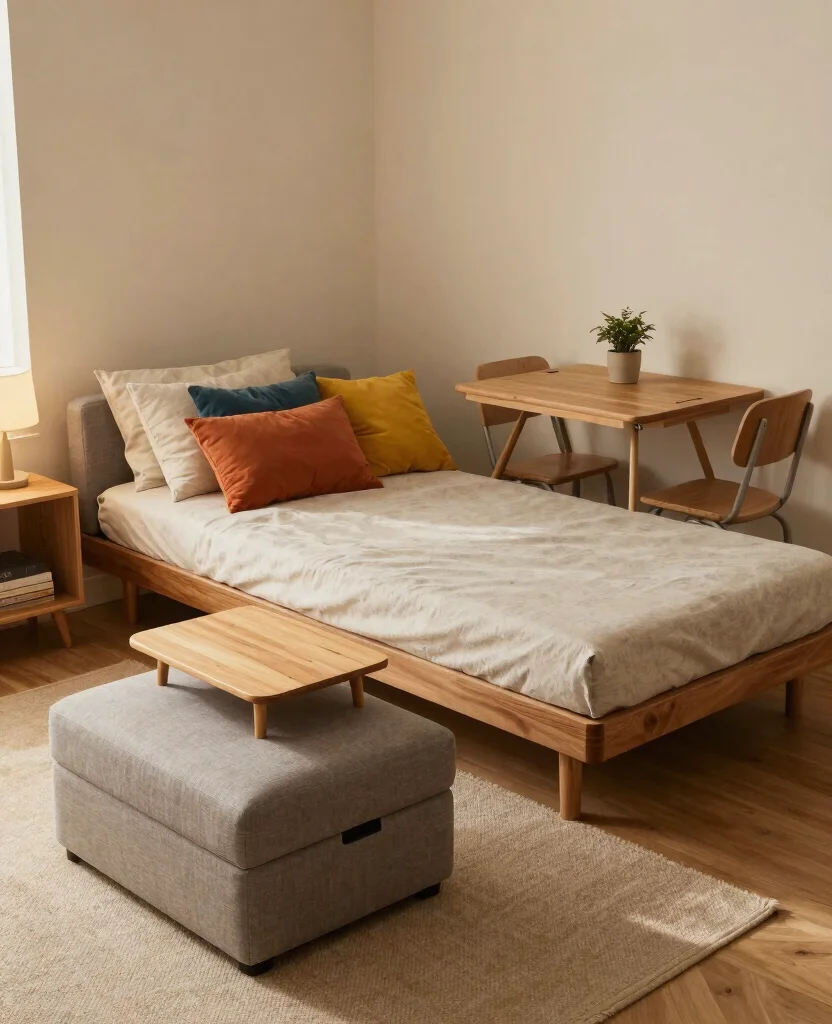 Transform Your Airbnb: 15 Small Space Decor Ideas for a Cozy Retreat - 1. Multifunctional Furniture: Smart Solutions 1