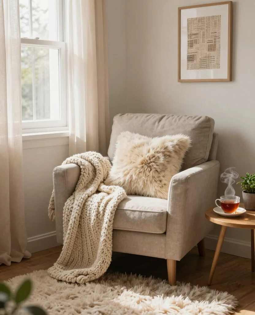 Transform Your Airbnb: 15 Small Space Decor Ideas for a Cozy Retreat - 2. Cozy Textiles: Warmth in Fabrics 1
