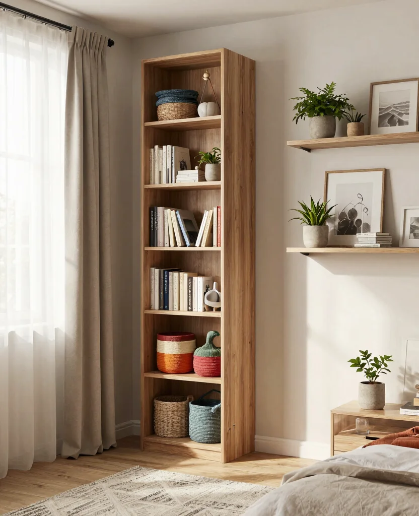Transform Your Tiny Bedroom: Chic Small Space Decor Ideas for Cozy Comfort - 2. Vertical Storage Solutions 1