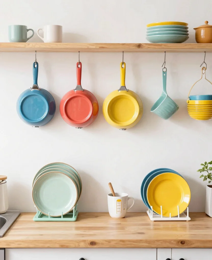Transform Your Tiny Home: 15 Small Space Kitchen Decor Ideas You’ll Love - 12. Fun and Functional Accessories 1