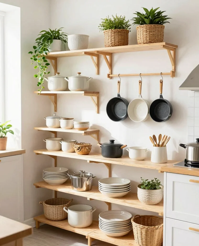 Transform Your Tiny Home: 15 Small Space Kitchen Decor Ideas You’ll Love - 9. Utilize Vertical Space 1