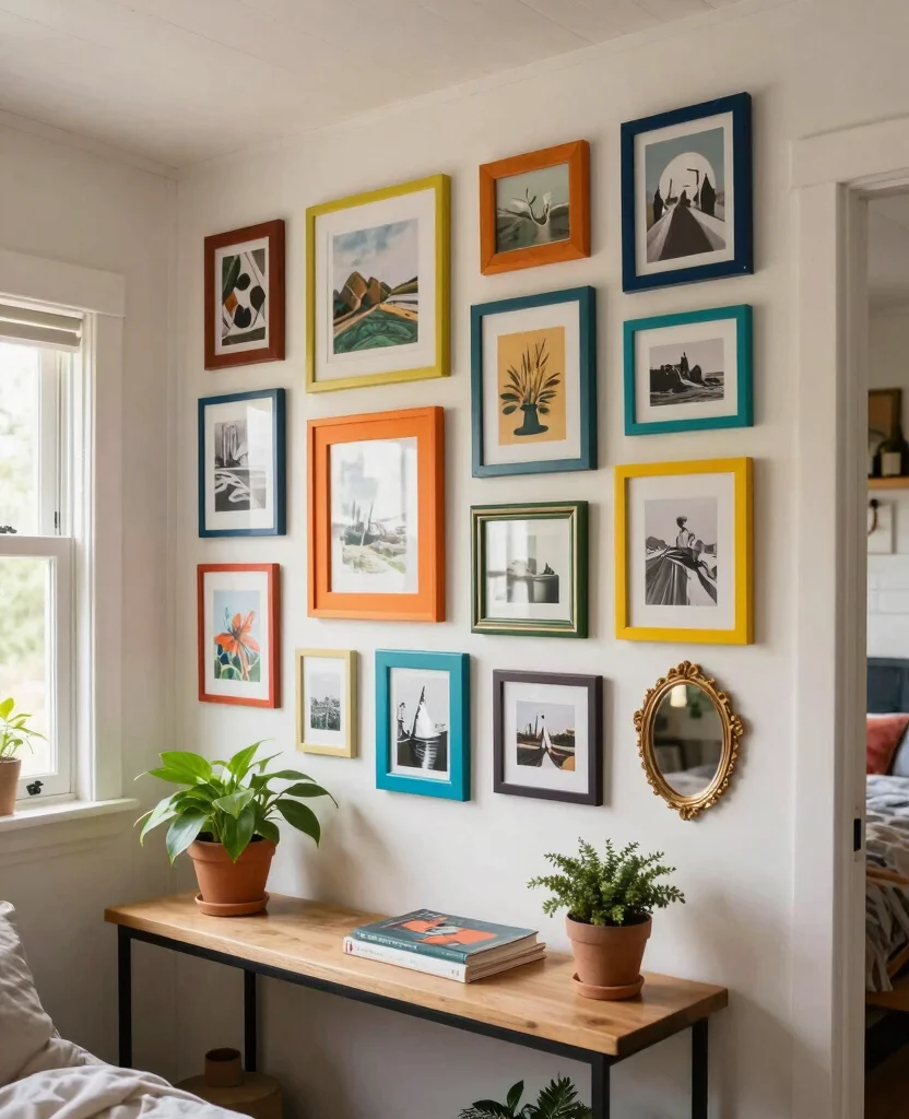Transform Your Tiny Home: Creative Small Space Decor Ideas for Cozy Living - 7. Artful Displays and Gallery Walls 1
