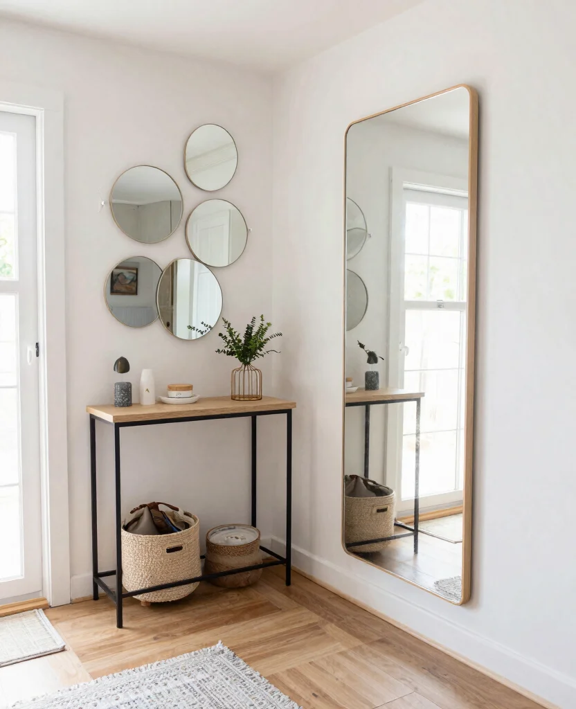 Transform Your Tiny Home: Small Space Decor Inspiration for Cozy Living Spaces - 6. Incorporate Mirrors for Depth and Light 1
