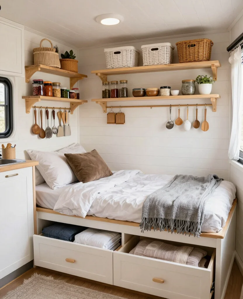Transform Your Tiny Home: Small Space Decor Inspiration for Cozy Living Spaces - 8. Opt for Smart Storage Solutions 1