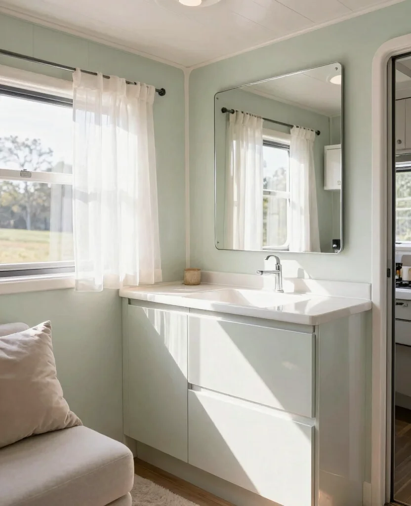 Transform Your Tiny Home with Small Space Modern Decor Ideas for a Chic Look - 3. Choose Light Colors and Reflective Surfaces 1