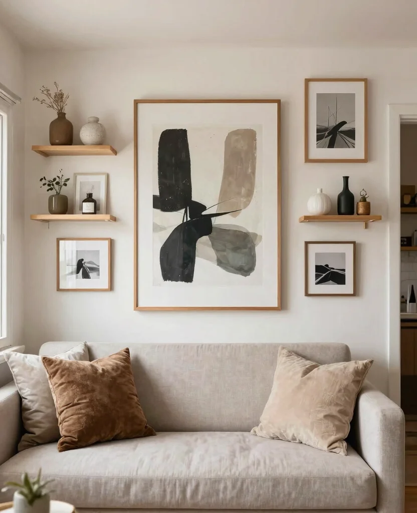 Transform Your Tiny Home with Small Space Modern Decor Ideas for a Chic Look - 8. Personalize with Art and Decor 1
