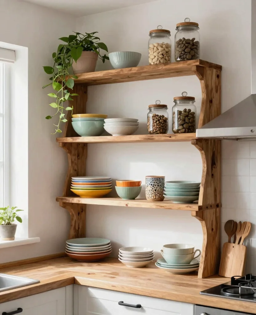 Transform Your Tiny Kitchen: Stunning Small Space Kitchen Decor Ideas You’ll Adore - 1. Embrace Open Shelving 1