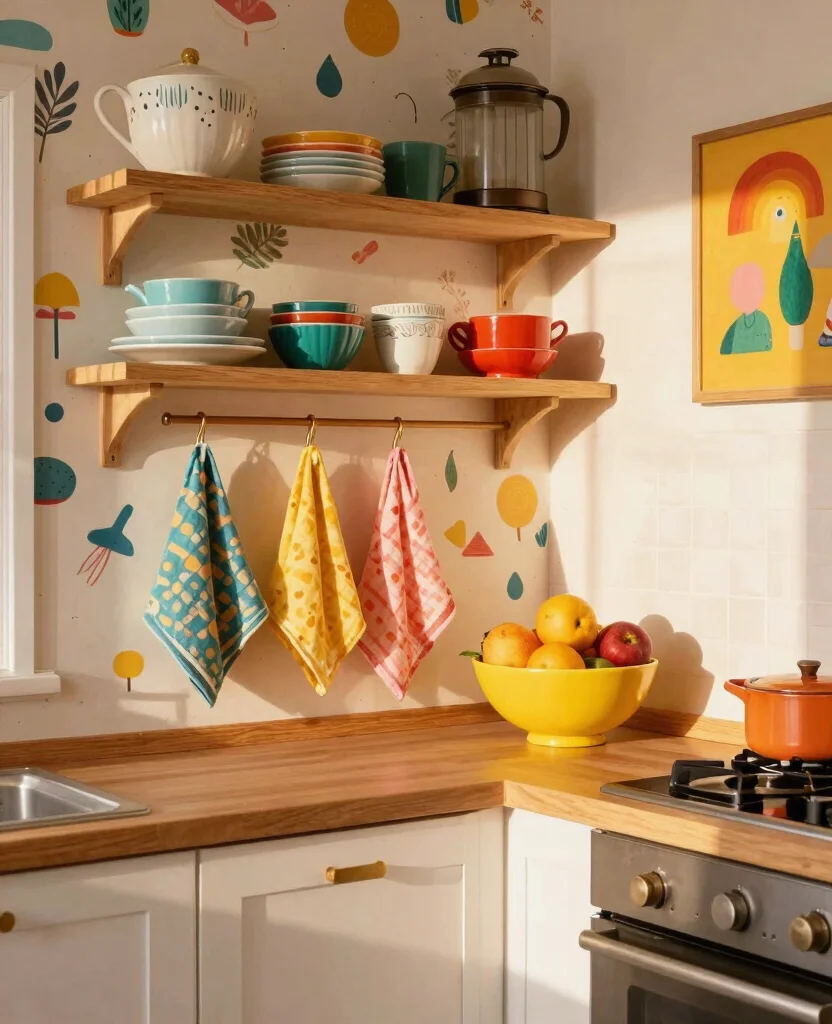 Transform Your Tiny Kitchen: Stunning Small Space Kitchen Decor Ideas You’ll Adore - 4. Brighten Up with Colorful Accents 1