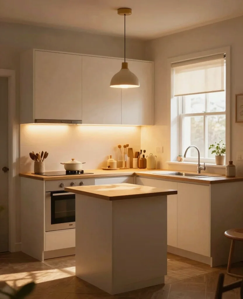 Transform Your Tiny Kitchen: Stunning Small Space Kitchen Decor Ideas You’ll Adore - 6. Let There Be Light 1