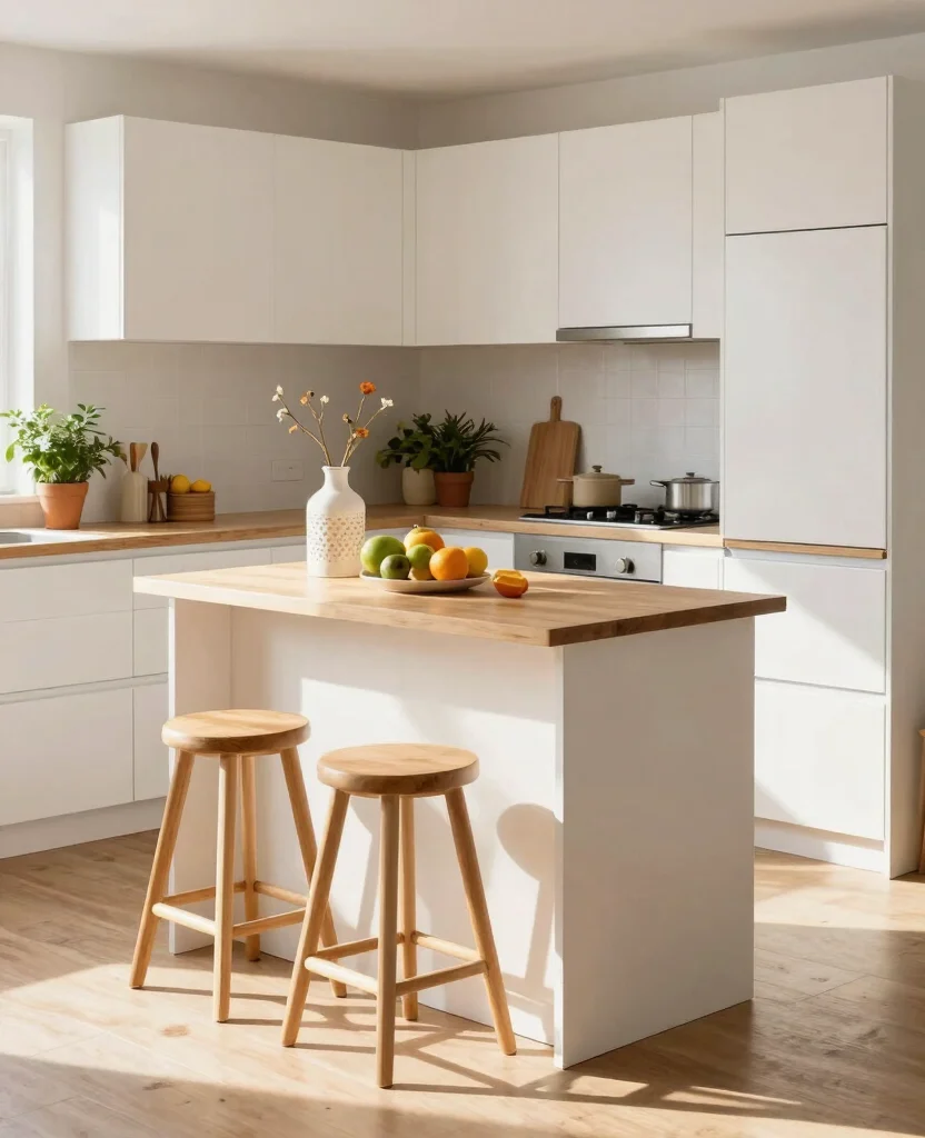 Transform Your Tiny Space: 10 Small Space Furniture Hacks You Need to Try Now! - 8. Compact Kitchen Islands: Functionality with Flair 1