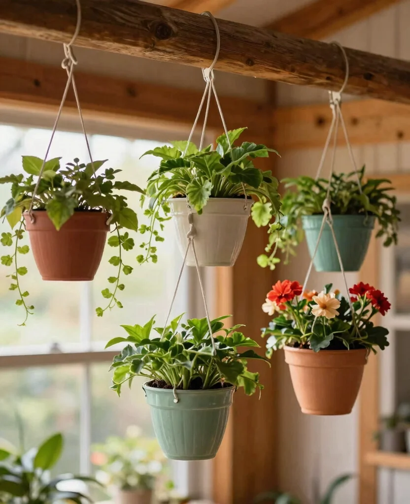 Transform Your Tiny Space: 15 Creative Small Space Garden Decor Ideas You'll Love - 2. Hanging Planters 1