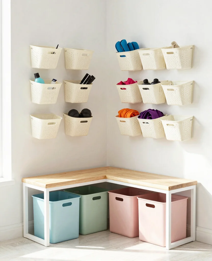 Transform Your Tiny Space: Creative Home Gym Decor Ideas for Small Spaces - 4. Smart Storage Solutions 1