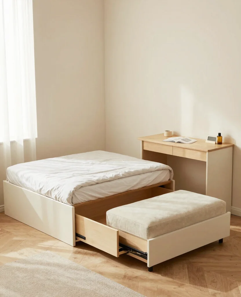10 Genius DIY Bedroom Organization Ideas for Small Spaces That Save You Room and Style - 3. Multi-Functional Furniture 1