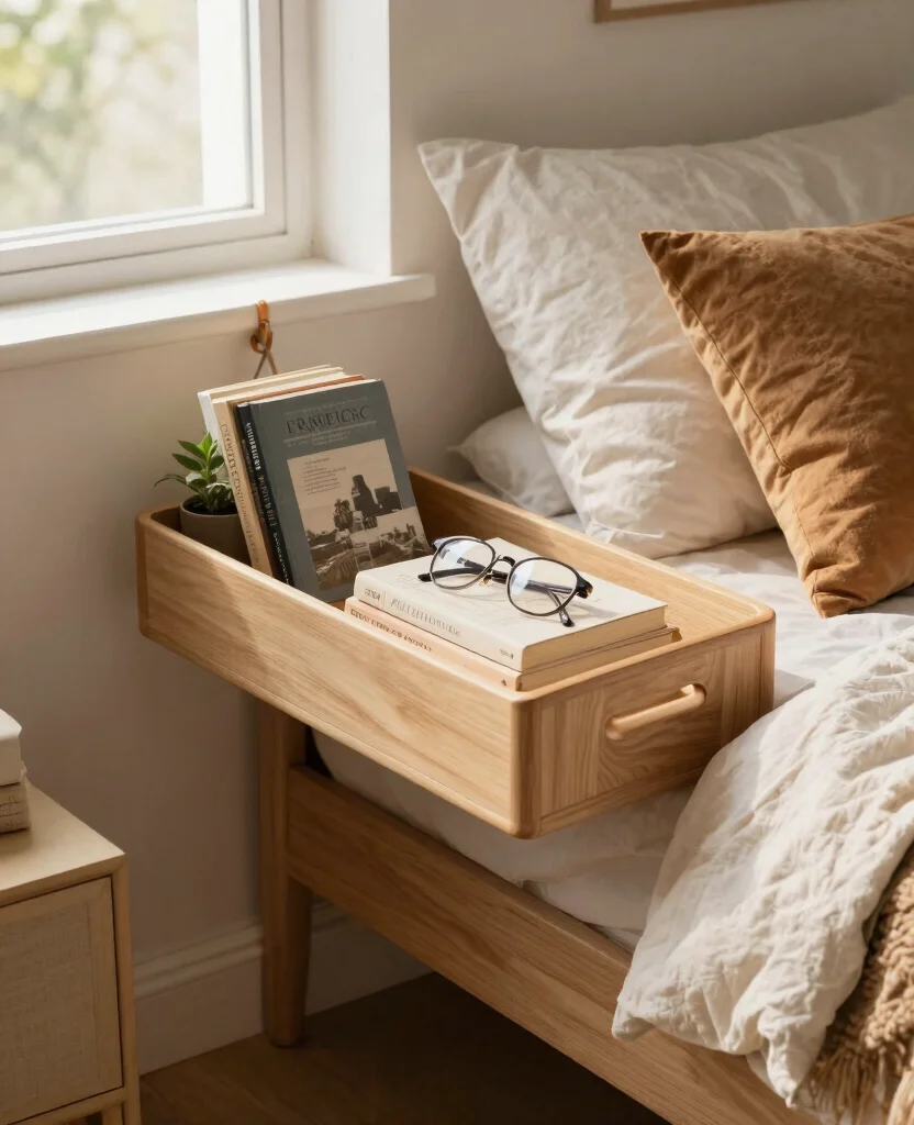 10 Genius DIY Bedroom Organization Ideas for Small Spaces That Save You Room and Style - 5. Bedside Caddy 1