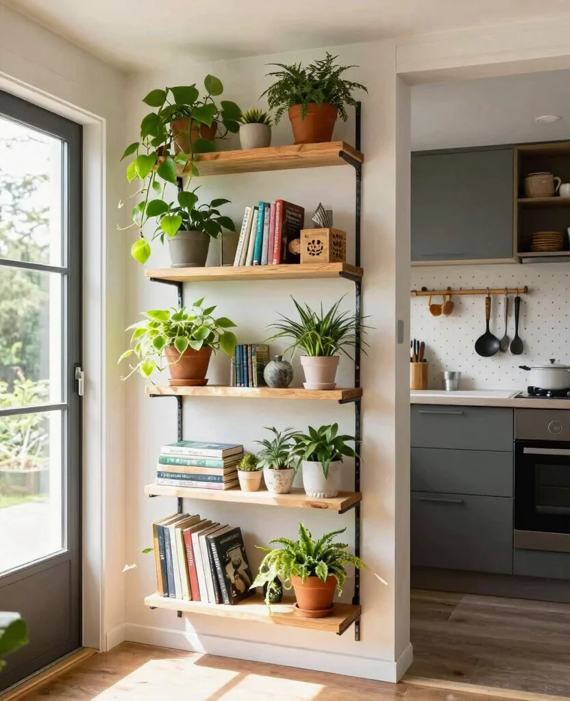 Budget-Friendly Small Space Design Tips for a Cozy and Stylish Tiny Home Retreat - 2. Go Vertical with Storage 1