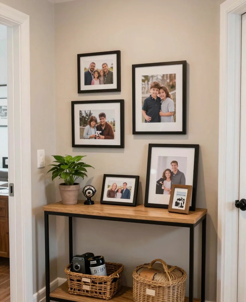 Charming Entryway Decor Ideas for Small Spaces That Maximize Style and Functionality - 10. Personal Touches 1