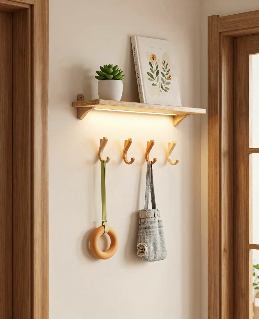 Charming Entryway Decor Ideas for Small Spaces That Maximize Style and Functionality - 2. Transformative Hook Racks 1