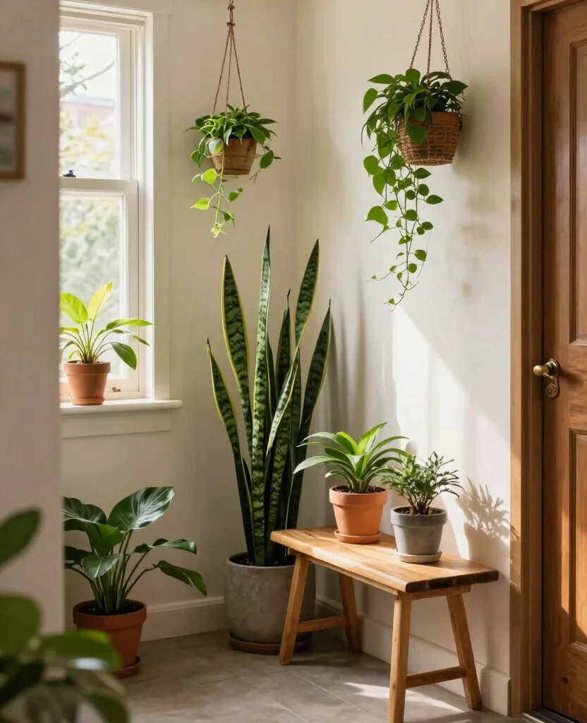 Charming Entryway Decor Ideas for Small Spaces That Maximize Style and Functionality - 4. Nature's Touch 1