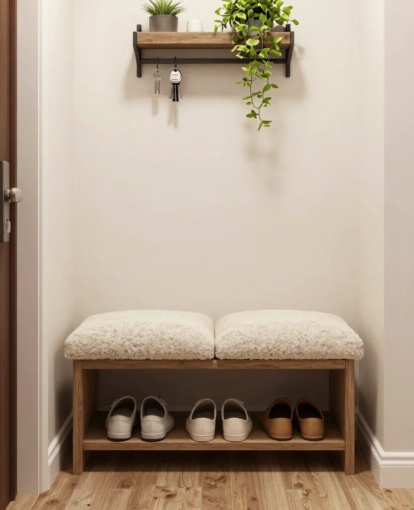 Charming Entryway Decor Ideas for Small Spaces That Maximize Style and Functionality - 5. Multi-Functional Furniture 1