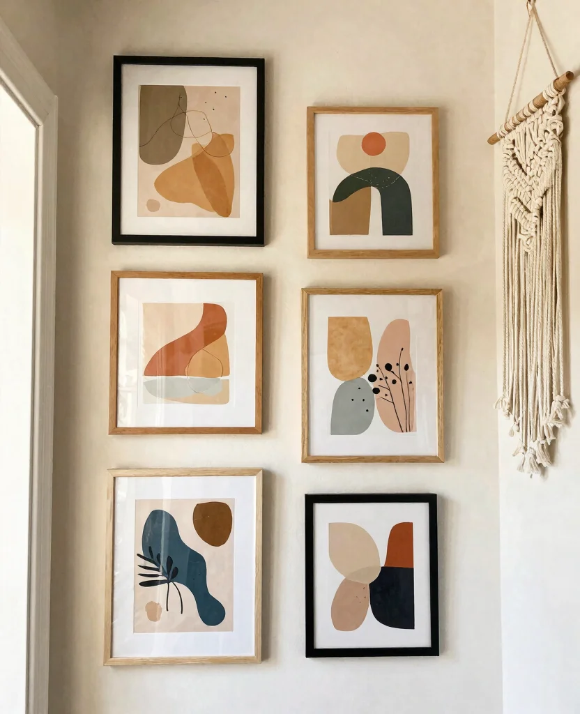 Charming Entryway Decor Ideas for Small Spaces That Maximize Style and Functionality - 6. Eye-Catching Wall Art 1