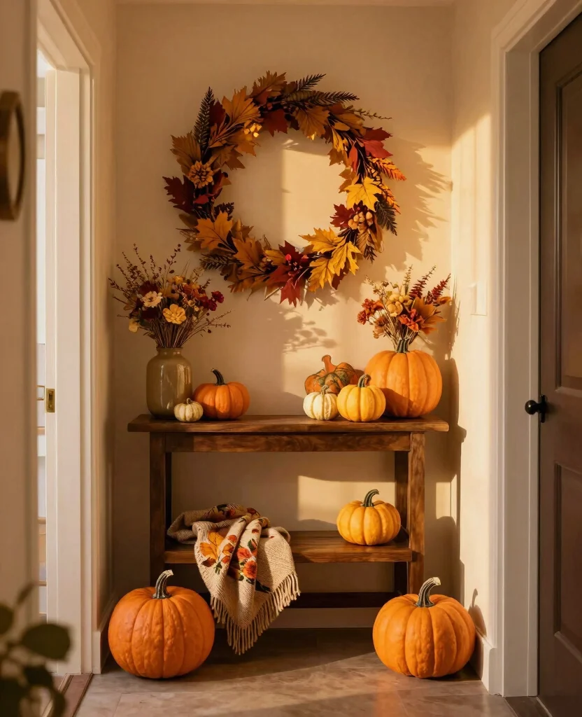 Charming Entryway Decor Ideas for Small Spaces That Maximize Style and Functionality - 9. Seasonal Decor Switch-Ups 1