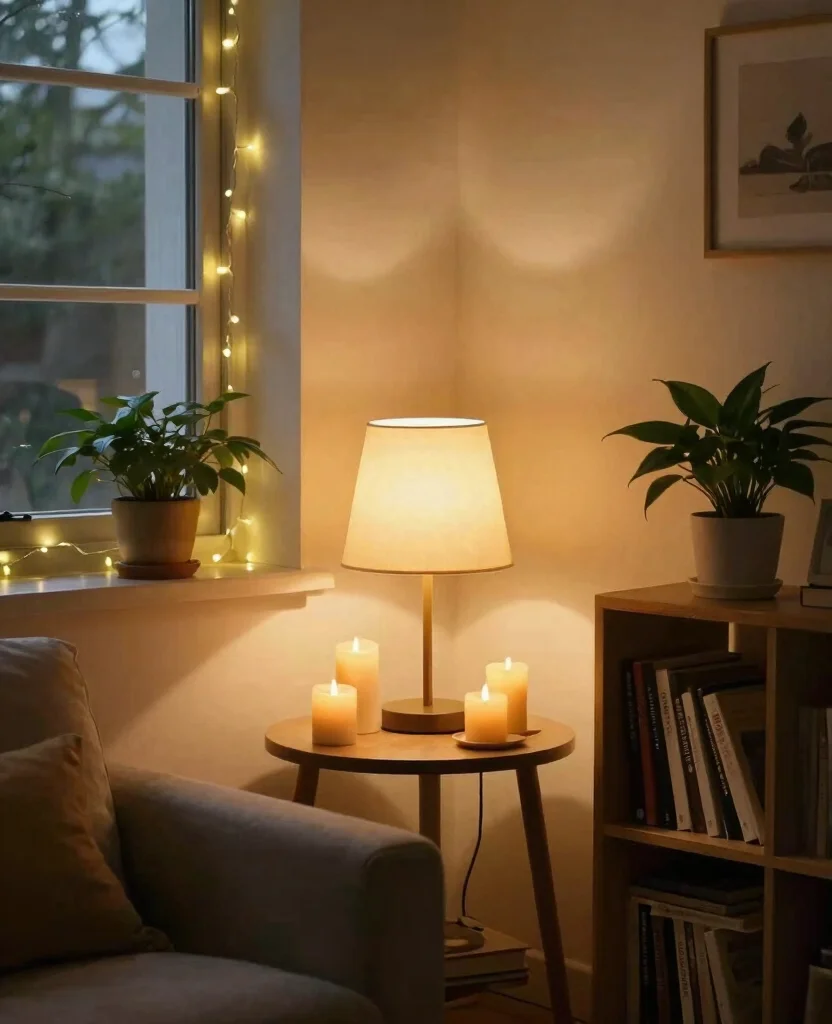 Cozy Living Room Decor Ideas for Small Spaces That Make You Feel Right at Home - 2. Use Warm Lighting to Set the Mood 1