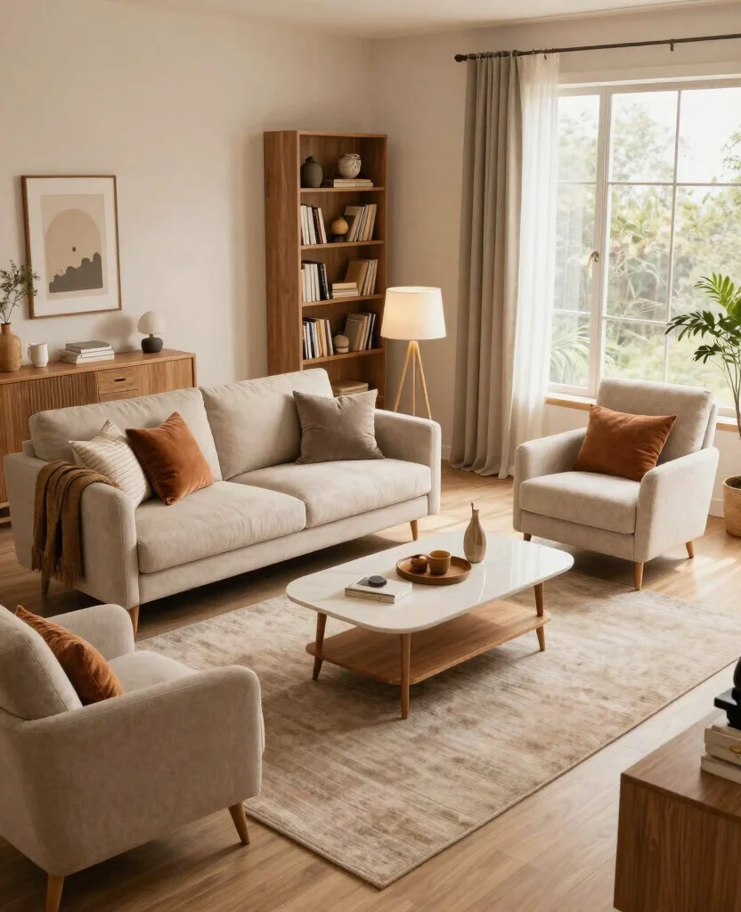 Cozy Living Room Decor Ideas for Small Spaces That Make You Feel Right at Home - 4. Furniture Arrangement for Flow 1