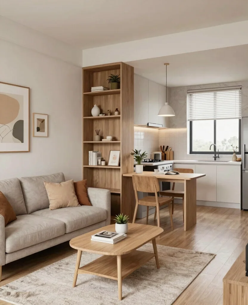 Elevate Your Tiny Home with These Stunning Small Space Decor Aesthetic Ideas - 9. Designate Zones for Functionality 1