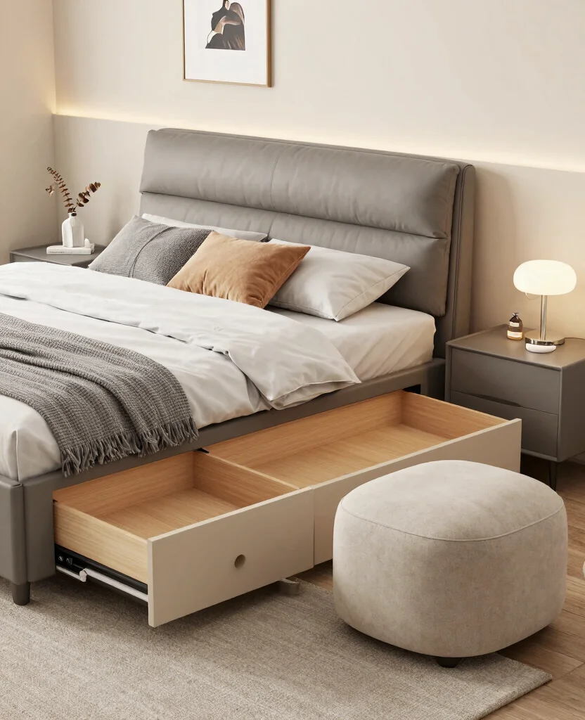 Stylish Small Bedroom Decor Ideas for Couples in Space-Saving Studio Apartments - 3. Multi-Functional Furniture 1