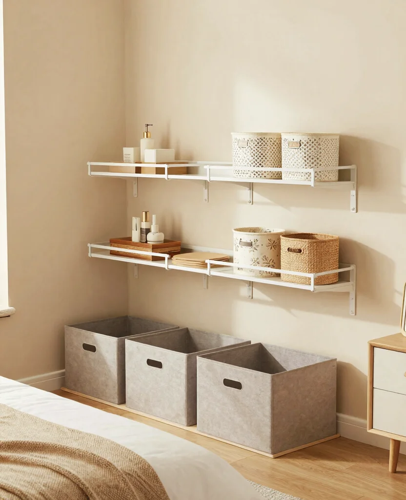 Stylish Small Bedroom Decor Ideas for Couples in Space-Saving Studio Apartments - 6. Clever Storage Solutions 1