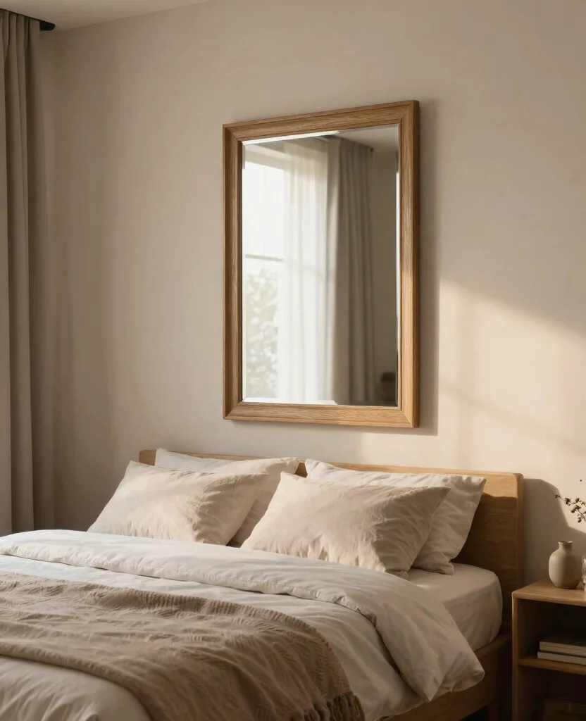Stylish Small Bedroom Decor Ideas for Couples in Space-Saving Studio Apartments - 7. Mirrors to Create Depth 1