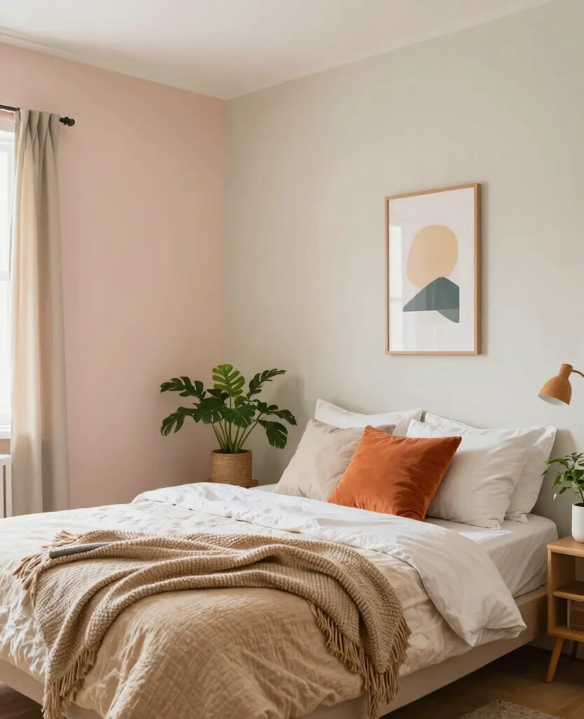Stylish Small Bedroom Decor Ideas for Couples in Space-Saving Studio Apartments - 8. Thoughtful Color Palette 1