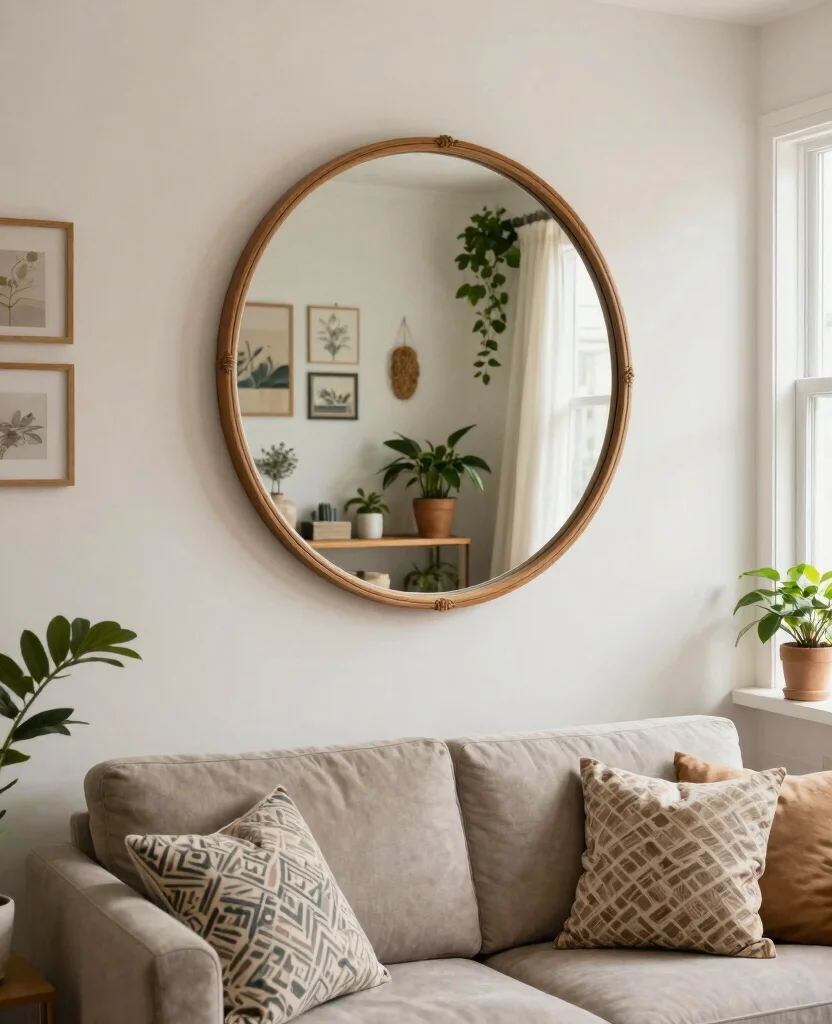 Stylish Small Space Living Room Wall Decor Ideas to Transform Your Cozy Nook - 5. Mirrors to Create Illusion of Space 1