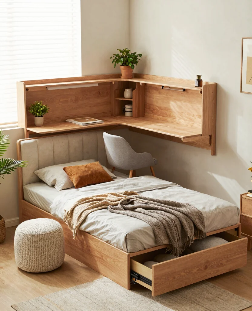 Transform Small Bedrooms: Space-Saving Decor Ideas for Cozy and Stylish Living - 1. Multi-Functional Furniture: The Ultimate Space-Saver 1