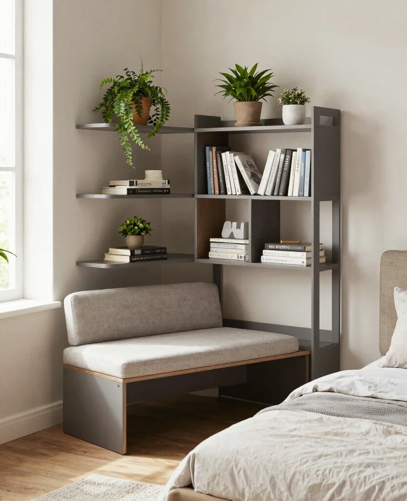Transform Small Bedrooms: Space-Saving Decor Ideas for Cozy and Stylish Living - 7. Have Fun with Modular Furniture 1