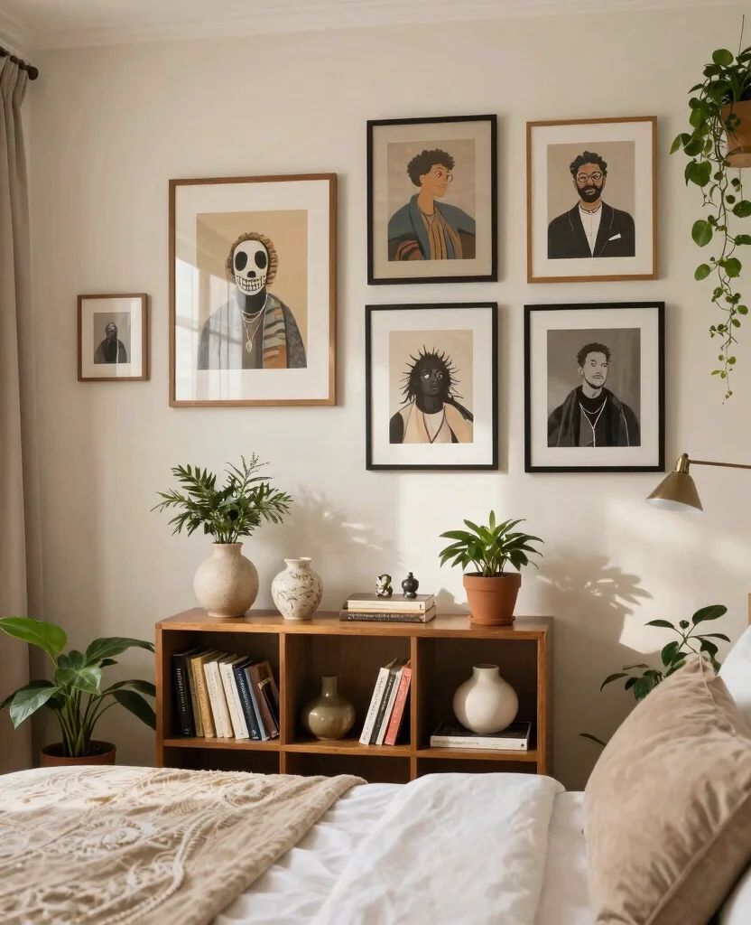 Transform Small Bedrooms: Space-Saving Decor Ideas for Cozy and Stylish Living - 9. Personalize Your Space with Art and Decor 1