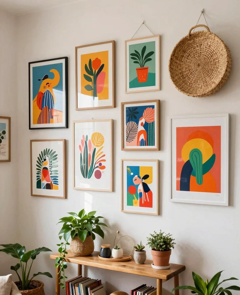 Transform Tiny Spaces: 10 DIY Ideas for Small Space Decor That Wow! - 3. Creative Wall Art 1